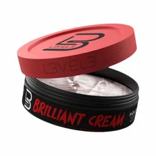 L3VEL3 Hair Styling Brilliant Cream  5 oz. | Light Hold, Medium Shine