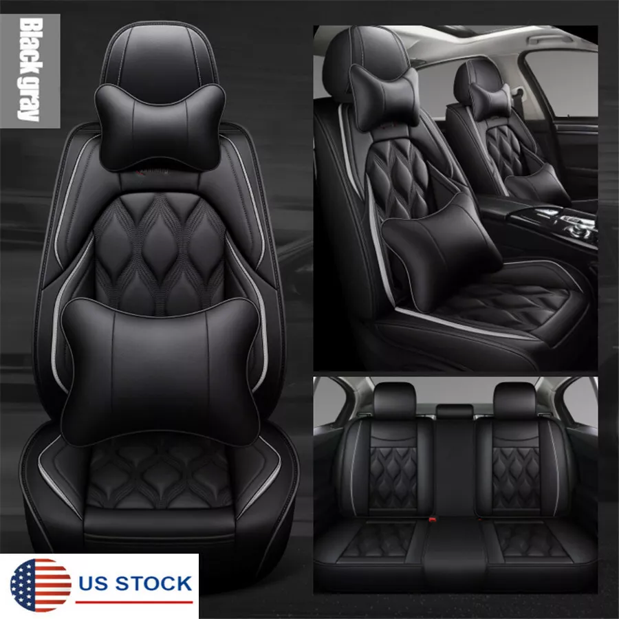 Sport Style Full Leather Universal Car Seat Covers Leather Auto