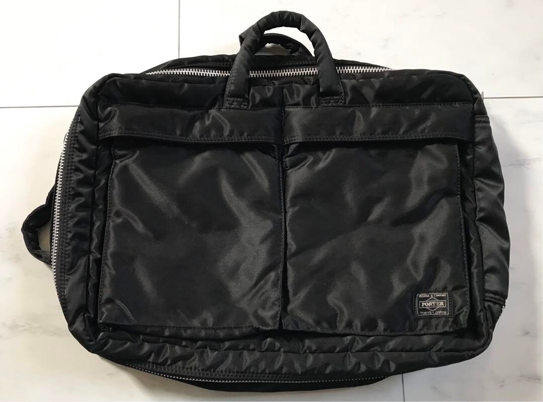 Porter Yoshida & Co Tanker 2WAY BRIEFCASE black backpack bag | eBay