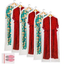 Clear Garment Bag Long Garment Bags for GownsVinyl Dress Bags for Closet Stor...