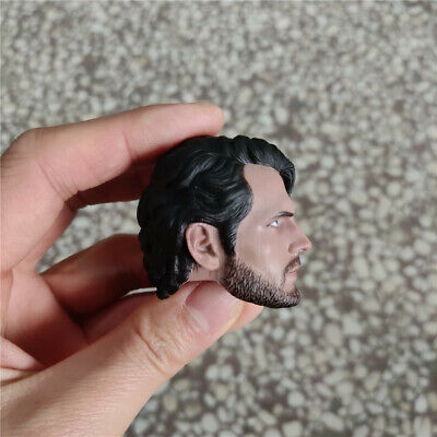 1/6 Scale Bearded Henry Cavill Head Sculpt PVC Head Carving Model for  12-inch Male