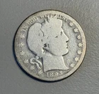 1893-O U.S. Currency Barber 1/2 Half Dollar 50c Coin New Orleans