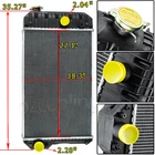 2485B297 Aluminum Core Radiator for Perkins 1104D-E44TA / JCB 444 MN122110-6013