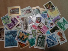 Collection lot 65 different stamps of Rwanda