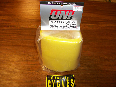 #ad Yamaha MX250 MX360 SC500 Air Cleaner 1973 1974 Air Filter amp; Cage UNI NU 2212 $28.95