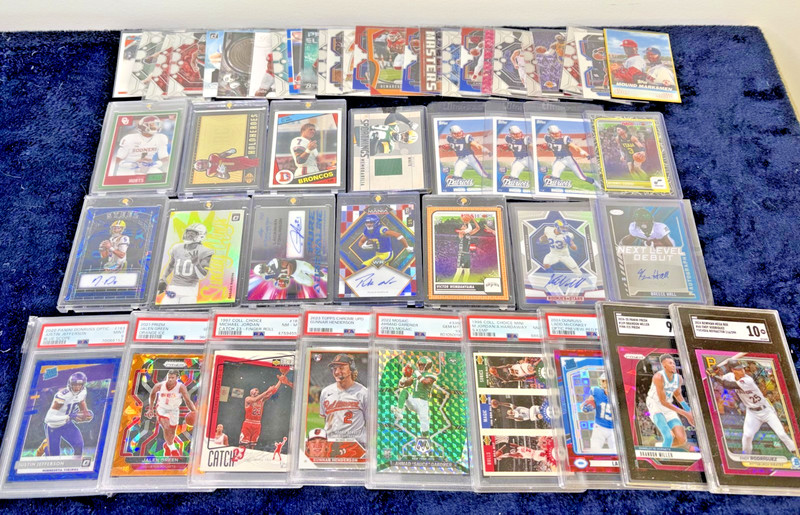 HUGE HIGH END SPORTS CARD DANIELS, HURTS, NACUA AUTOS PSA GU COLLECTION LOT READ