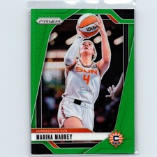 2024 Panini Prizm WNBA Marina Mabrey #132 Green Prizm Connecticut Sun