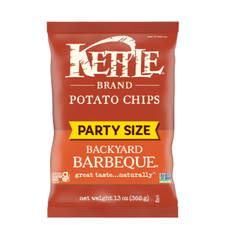 Kettle Brand Potato Chips, Backyard Barbeque Kettle Chips, Party Size, 13 oz