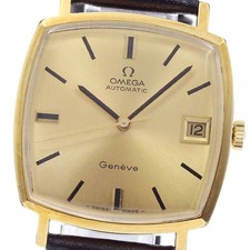 Orologio Uomo Automatico Omega Geneve 162.010 Quadrato Cal.565 Quadrante Oro_936337