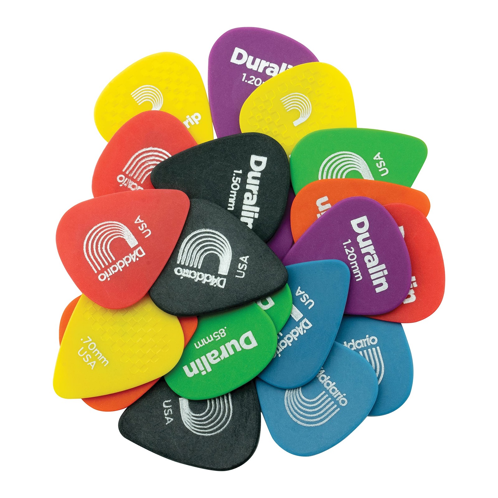 D'Addario Duralin Assortiment de jauges pour éviter les médiators qui glissent des doigts