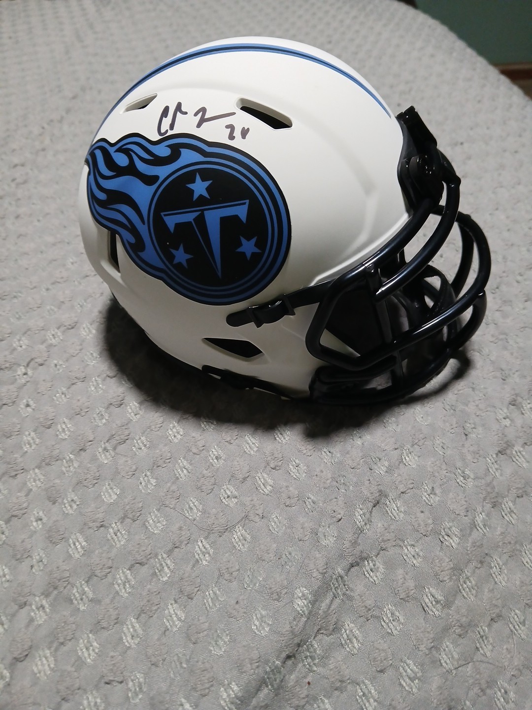 Chris Johnson Autographed Helmet. **Certified** ...