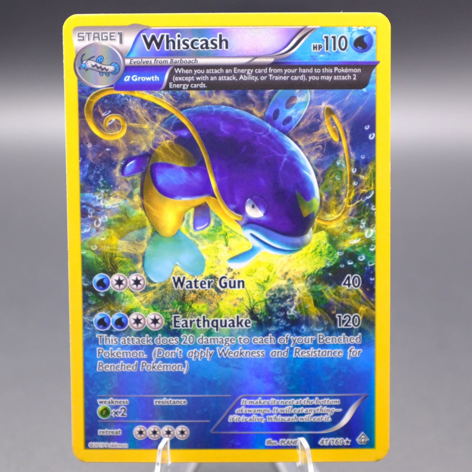 Whiscash (Alpha) 41/160 Rare XY - Primal Clash Pokemon TCG NM