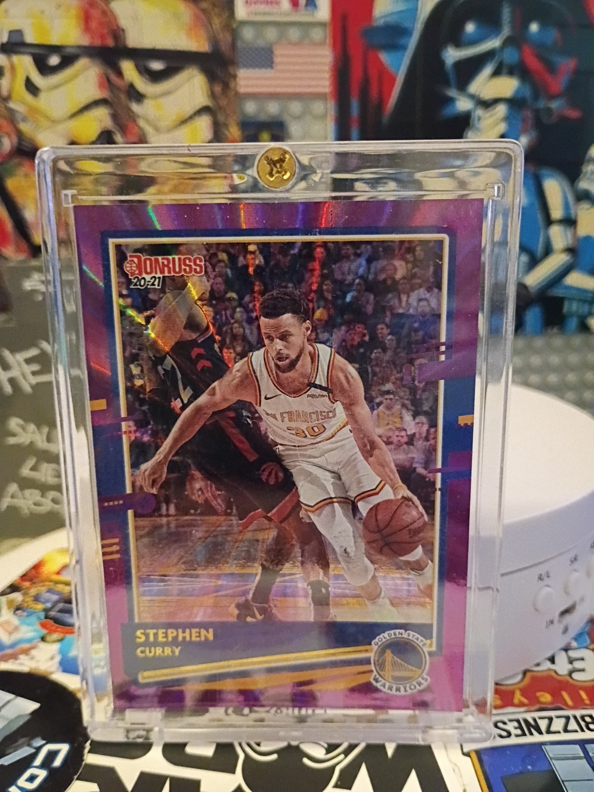 2020-21 Panini Donruss - Stephen Curry #41 Purple Laser 92/99💢24 HR SALE💢