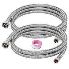 60" Faucet Supply Line,3/8" Comp x 1/2" FIP Flexible Faucet Connector,Stainle...