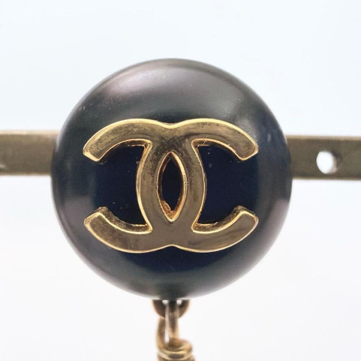 CHANEL Coco Mark Swing Pearl Earrings, 96P, Gold and Black Women's Accessories thumbnail 8