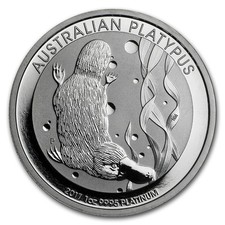 2017 Australia 1 oz Platinum Platypus BU 2026.22 per troy oz