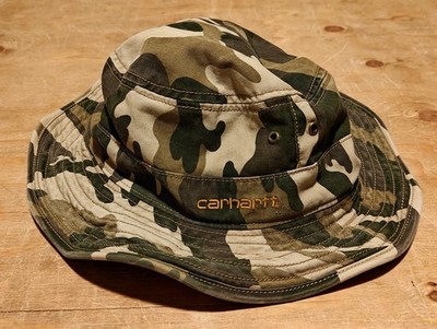 Mens Carhartt Billings camo fishing hunting bucket boonie hat