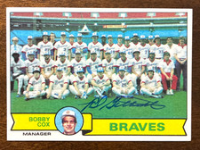 1979 Topps Checklist ROD GILBREATH Autographed Baseball Card #302 BRAVES