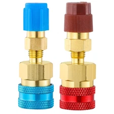 R1234yf Quick Couplers Kit R1234YF to R134A Adapter High Low Side AC Hose