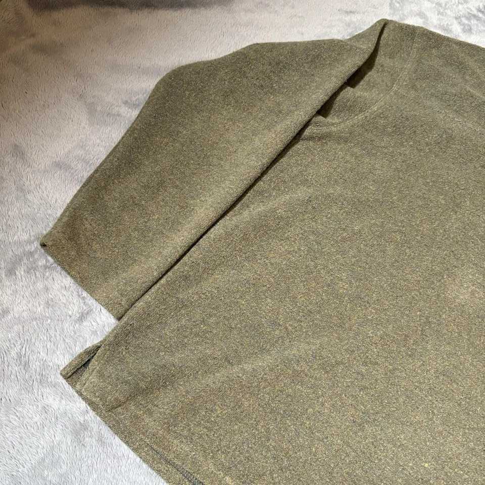 The Territory Ahead Hombres XL Pullover Suéter Camisa Verde Marrón Henley Hecho en EE. UU. Foto 3 de 4