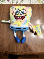 SpongeBob SquarePants Plush Toy Rainbow Tie Dye Color New With Tags Stuffed 2023