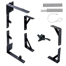 1 Sets Anti-Sag Gate Kit, Heavy Duty No Sag Gate Brace with Corner Bracket ...