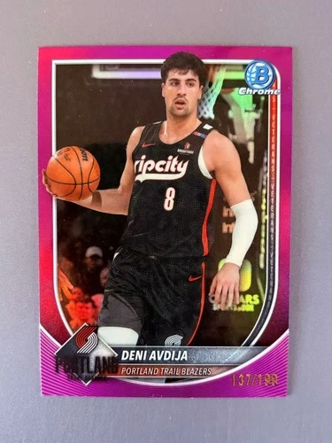 Deni Avdija 2025-26 Topps Bowman Chrome Basketball Fuchsia 137/199 [dyf189