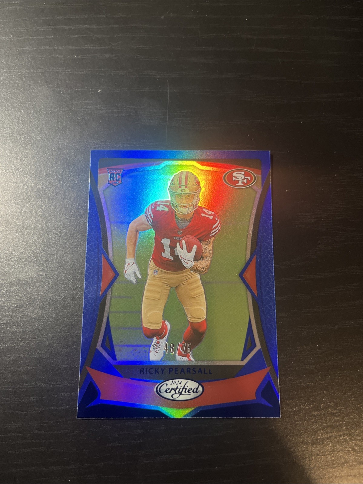 2024 Panini Certified Blue Mirror /75 Ricky Pearsall #122 (RC)