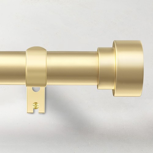Time Forest Curtain Rods for Windows 28 to 48, 1 Inch Adjustable Gold ...