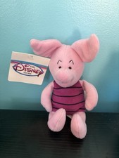 Disney Store "PIGLET" Mini Bean Bag Plush Piglet from Winnie The Pooh 8" NWT