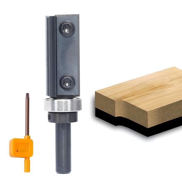 BüNdigfräSer 8Mm Schaft 40Mm SchnittläNge Hartmetall Mit Kugellager Holztrimming-image