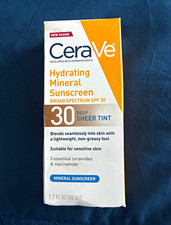 CeraVe Hydrating Mineral Sunscreen SPF 30 Broad Spectrum Deep Tint 1.7oz