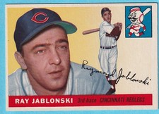 RAY JABLONSKI 1955 Topps #56 EX Cincinnati Reds