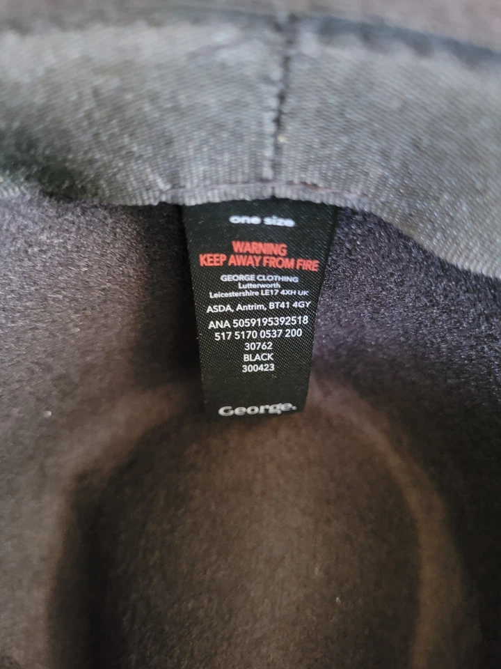 Sombrero vaquero Fedora terciopelo negro Foto 4 de 4