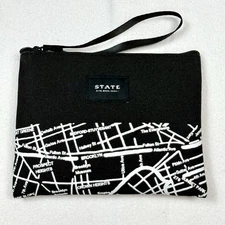 American Airlines Toiletry Bag STATE Amenity Kits Brooklyn Map