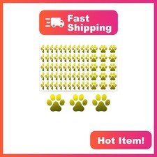 YJYZYQLL Yellow Paw Print Tattoos