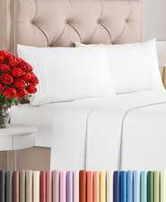 Queen Size 4 Piece Sheet Set - Comfy Breathable Cooling Sheets