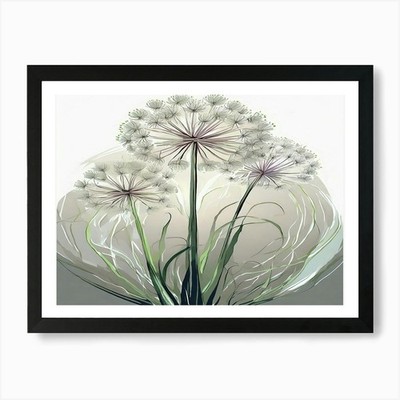Pusteblume 4 Kunstdruck gerahmt Wandbild Poster Leinwanddruck Bild