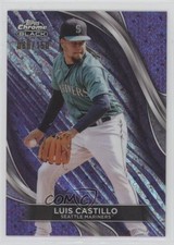 2024 Topps Chrome Black Purple Mini-Diamond Refractor 60/150 Luis Castillo 1at6