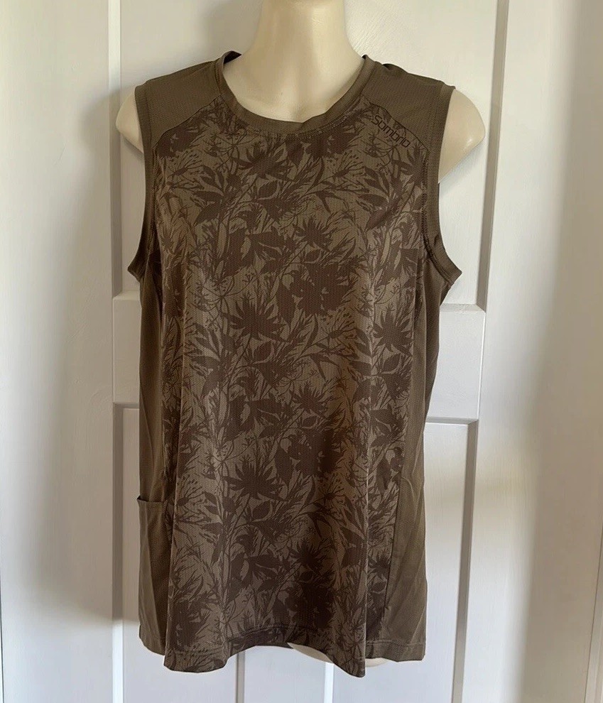 NEW! Sombrio Valley Sleeveless Mountain Bike Jersey Women's Medium Brown