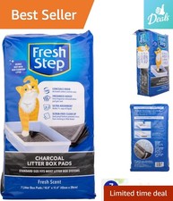 Effective Odor Control Cat Litter Pads - Charcoal Enhanced Freshness, 7 Count