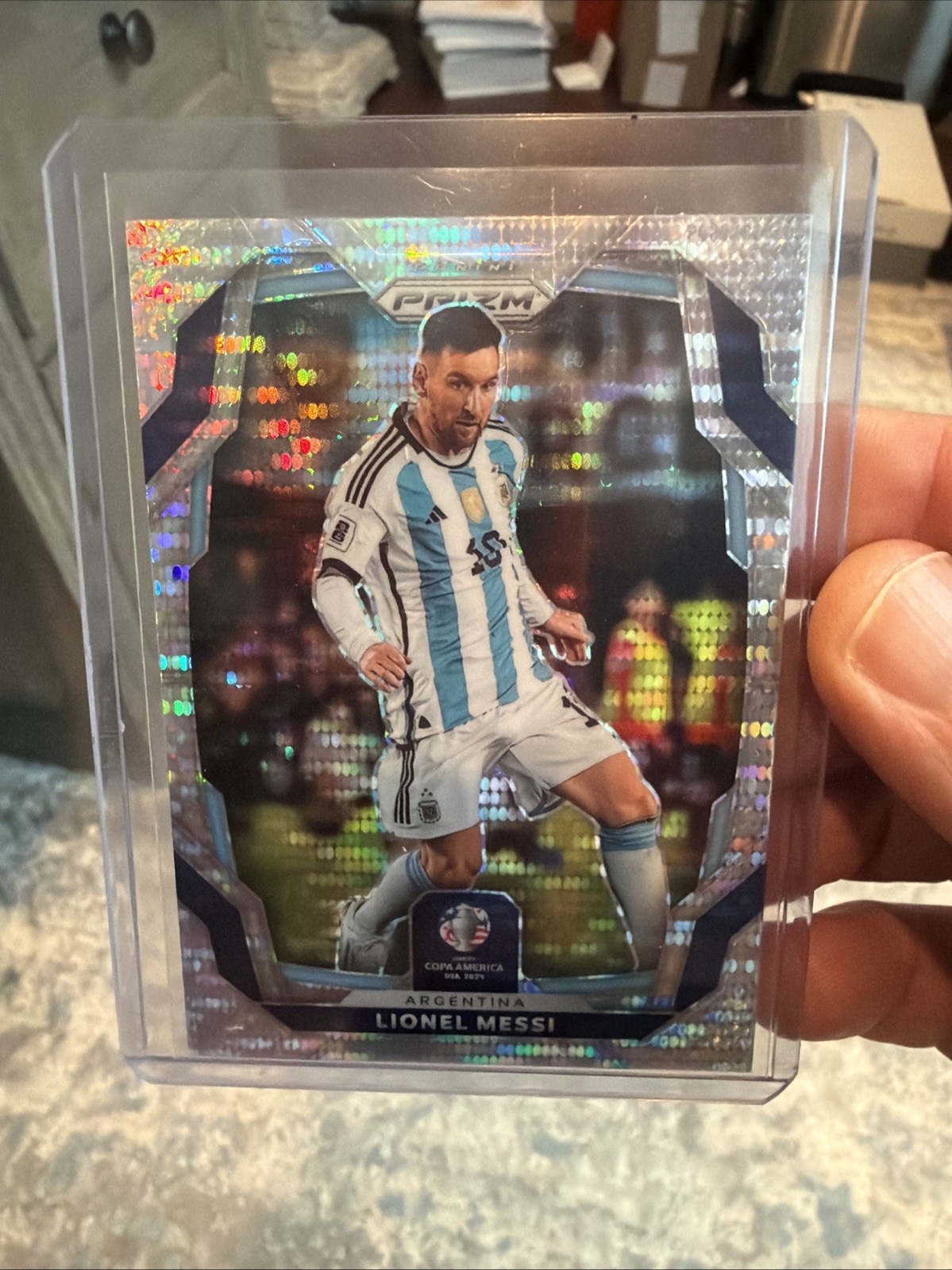 Lionel Messi - 2024 Panini Prizm Copa America SP Pulsar Refractor🔥📈World Cup