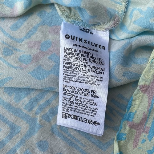 Quiksilver x Stranger Things Shirt Men’s XL Hawaiian Argyle Cosplay Surfer Rare - Picture 10 of 17