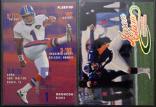 Fleer Jason Elam 2 Card Lot - Broncos