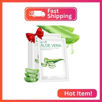 Aloe Vera Face Mask,Hydrating Face Masks Skincare For Dry, Oily,Sensitive Skin,A