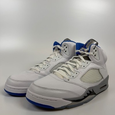 Air Jordan 5 Retro Stealth 2.0 White Hyper Royal DD0587-140 Mens Size 12