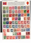 NORWAY  COLLECTION OVER 280 STAMPS on 3 PAGES cat NEAR $100. ++USED LOT 56c