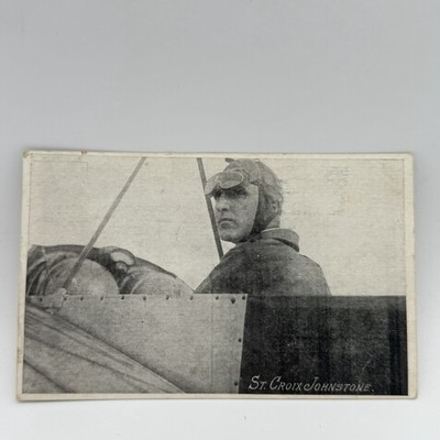 RPPC Pilot St. Croix Johnstone Chicago Intl Air Show 1911 Drowned Lake Michigan