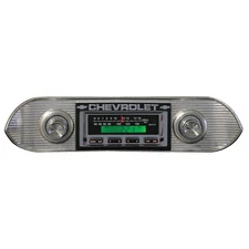 1962-1965 Chevy II Nova Ken Harrison KHE-100USB Radio with chrome face