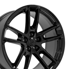 2718 Gloss Black 20 Wheels Fit Dodge Challenger Charger 300 Set
